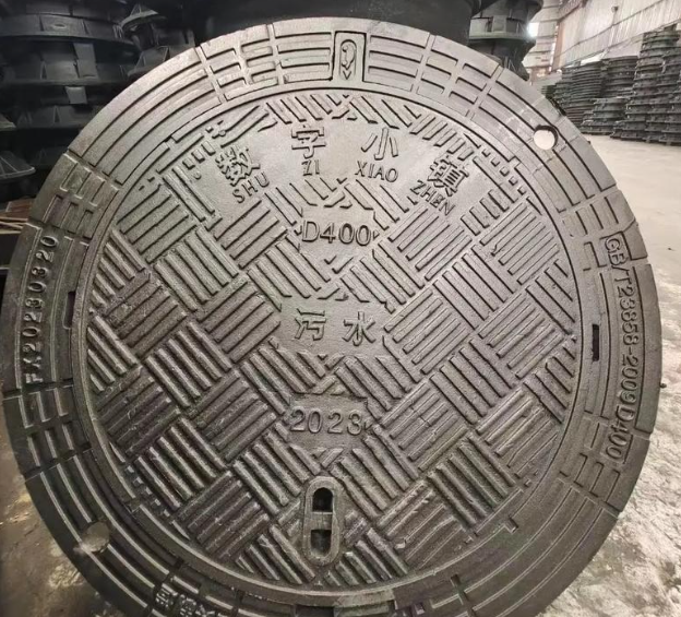 蒋场镇球墨铸铁防沉降井盖展示